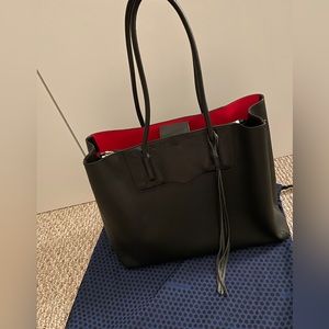 Rebecca Minkoff Black Leather Unlined Tote